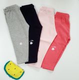  Quần legging dài bé gái in hình thỏ xinh xắn 
