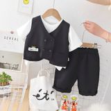  Set vest gile công tử cho bé trai 