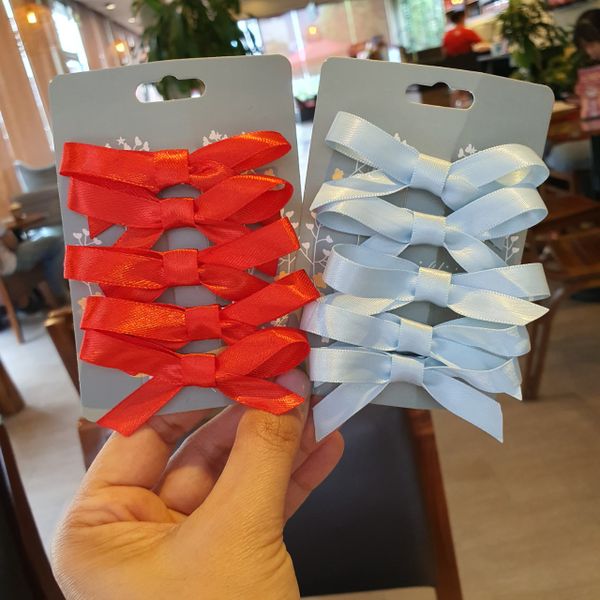  Set 5 kẹp tóc nơ mini thời trang cho bé và các bạn nữ 