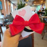  Kẹp tóc và cột tóc nơ ruy băng lụa siêu dễ thương phụ kiện giáng sinh và Tết 
