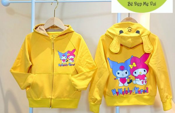  Áo khoác Kuromi xinh xắn cho bé gái 