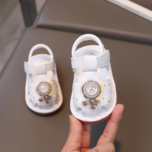  GI22 _ Giày sandal tập đi cho bé đế mềm chống trơn trợt có kèn hình khủng long xinh xắn _ Beekids 