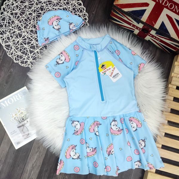  Đồ bơi bé gái dáng váy họa tiết hoạt hình dễ thương BB02 _ Beekids 
