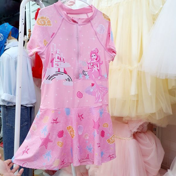  Đồ bơi bé gái dáng váy họa tiết nàng tiên cá dễ thương 