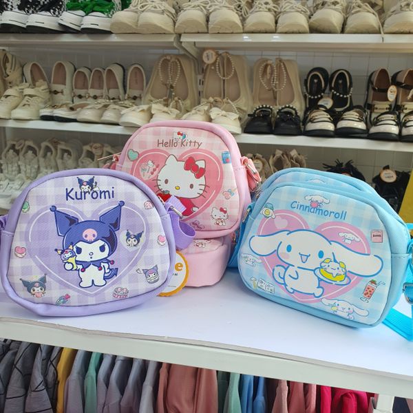  Túi đeo chéo bé gái họa tiết hoạt hình xinh xắn 