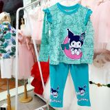  Đồ bộ dài tay mặc ngủ cho bé gái họa tiết Kuromi hottrend 