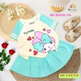  Set áo váy bé gái in hình Melody xinh xắn 