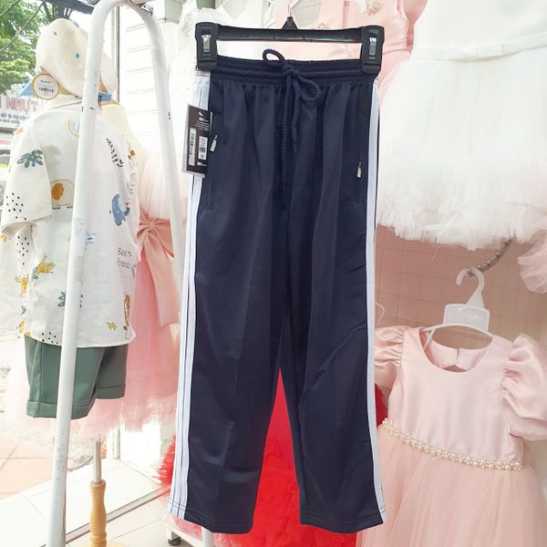  Q17 _ Quần thể dục học sinh cấp 1 2 3 có bigsize - Quần thể dục 3 sọc học sinh _ Beekids 