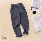  Quần kaki dài bé trai và bé gái chất kaki mềm mại, co giãn 