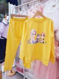  DB23A _ Bộ thun dài tay mặc ngủ cho bé gái từ 32kg đến 55kg họa tiết Elsa xinh xắn _ Beekids 