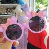  Kính mát gọng tròn xinh cho bé gái nơ chấm bi 