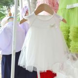  Bộ bodysuit sơ sinh dáng váy thun cotton phối lưới mềm mịn 