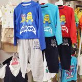  Bộ thun dài tay mặc ngủ cho bé trai in hình minions siêu ngầu 