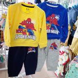  Bộ dài tay mặc ngủ bé trai in hình Spiderman siêu cool ngầu 
