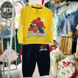  Bộ dài tay mặc ngủ bé trai in hình Spiderman siêu cool ngầu 