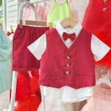  Set vest công tử gile cho bé trai mặc lễ tiệc 