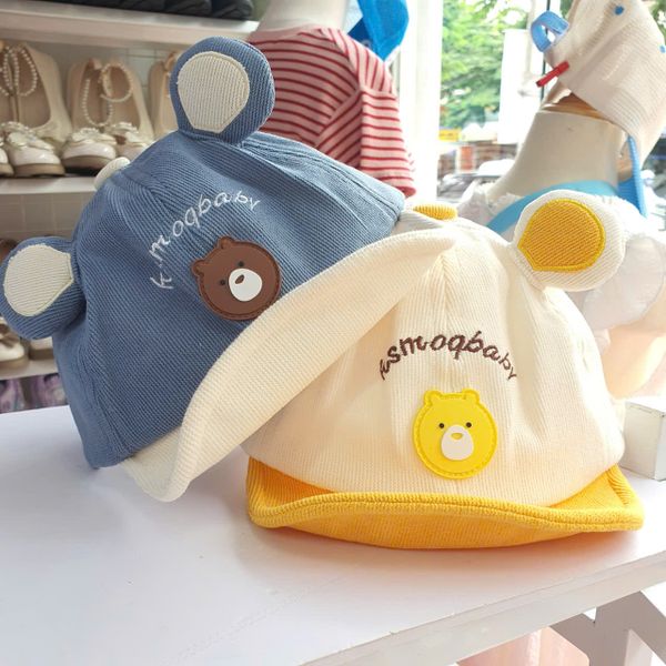  Mũ lưỡi trai cho bé từ 3 đến 24 tháng hình tai gấu siêu dễ thương 