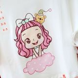  Áo thun bé gái tay viền ren xinh xắn 