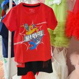  Đồ bộ thun cotton Marvel mặc nhà cho bé trai từ 13 đến 23kg siêu ngầu 