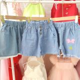  Quần short jean denim bé gái họa tiết vô cùng dễ thương Q01_Beekids 