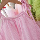  Đầm 2 dây kẻ sọc phom dáng babydoll xinh xắn cho bé gái D02 - Beekids 