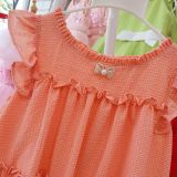  Đầm váy bé gái tay cánh tiên nhún bèo 3 tầng mềm mại thoáng mát D04 - Beekids 