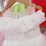  Đầm công chúa phối voan trễ vai siêu đẹp cho bé gái mặc đi lễ tiệc CC01 _ Beekids 