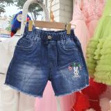 Quần jean short bé gái mềm mại co giãn, họa tiết vô cùng dễ thương Q02_Beekids 