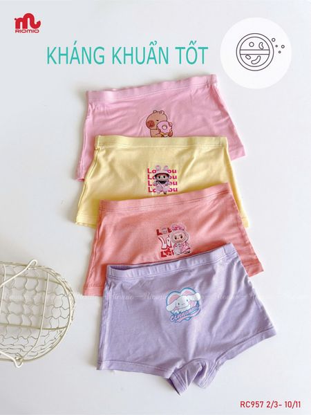  Quần chip đùi cho bé gái chất thun modal siêu mềm mịn, họa tiết dễ thương PK01 _ Beekids 