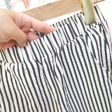  Set áo thun tay dài phối quần kẻ ống rộng hot trend dành cho các bé gái S05_Beekids 