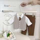  Set vest gile công tử quần dài cho bé trai mặc thôi nôi, lễ tiệc,... 