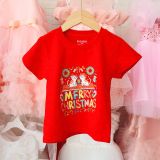  Áo thun Noel cho bé trai và bé gái họa tiết giáng sinh 