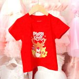  Áo thun Noel cho bé trai và bé gái họa tiết giáng sinh 