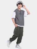  Áo hoodie ngắn tay cho bé trai tuổi teen phong cách và sành điệu A04 _ Beekids 