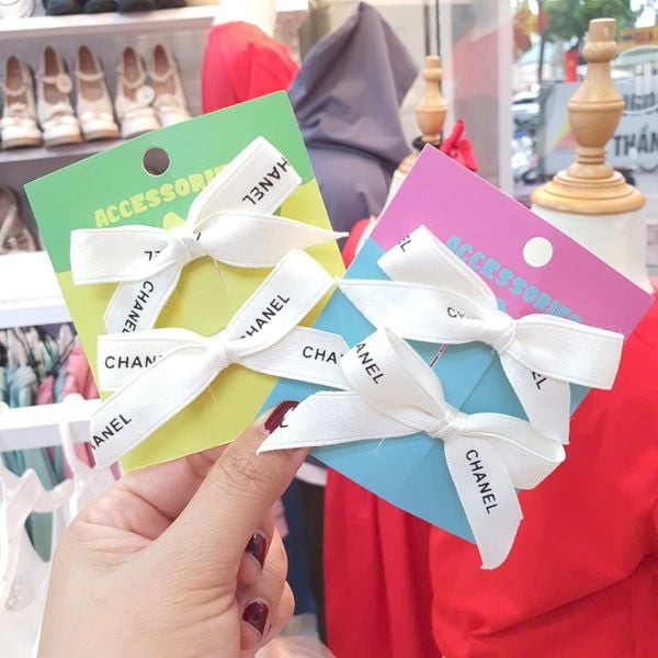  Set 2 kẹp tóc nơ ruy băng xinh xắn cho bé gái T04 _ Beekids 