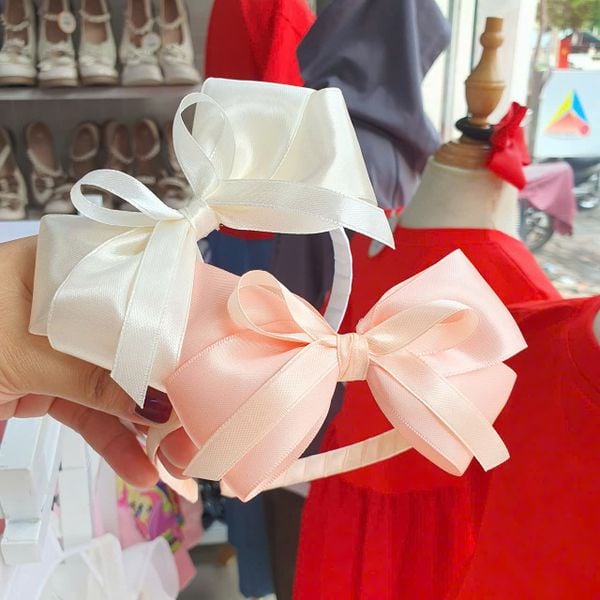  Cài tóc cho bé gái phối ruy băng xinh xắn T05 _ Beekids 