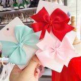  Kẹp tóc nơ ruy băng gân 4 cánh cho bé KT02 