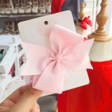  Kẹp tóc nơ ruy băng gân 4 cánh cho bé KT02 