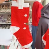  Vớ Noel, Tất giáng sinh cho bé trai và bé gái họa tiết ông già Noel xinh xắn 