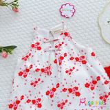  Set áo gấm sao mai phối chân váy tơ siêu xinh S08 _ Beekids 