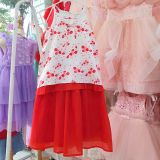  Set áo gấm sao mai phối chân váy tơ siêu xinh S08 _ Beekids 