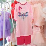  Bộ áo dài Tết cho bé hoa bướm sắc xuân siêu xinh AD01 _ Beekids 