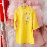  Áo dài Tết cho bé trai thêu cây tùng và hạc đỏ siêu đẹp AD03 _ Beekids 