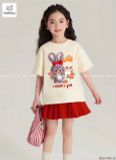  Set váy phối áo thun in hình thú nhồi bông Baby Three siêu hot hit S11 _ Beekids 