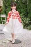  Set hanbok cho bé gái họa tiết hoa dập nổi cực yêu S10 _ Beekids 