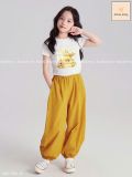  Set bé gái Baby Three áo thun croptop quần bo chung sành điệu S27 - Beekids 