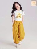  Set bé gái Baby Three áo thun croptop quần bo chung sành điệu S27 - Beekids 