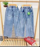  Quần jean dài ống suông cho bé gái tua rua chất jean co giãn mềm mại Q09 _ Beekids 