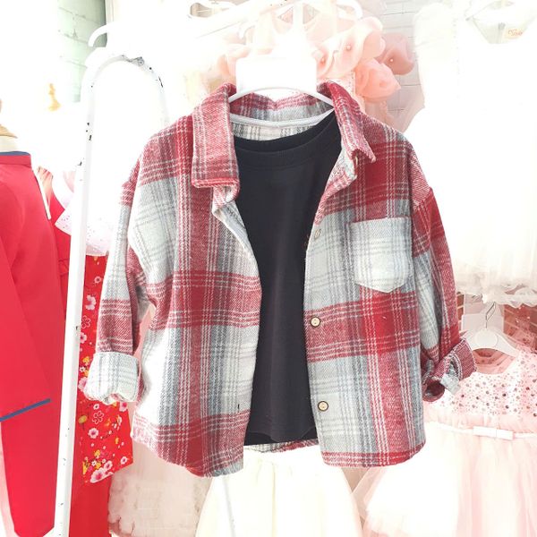  Áo sơ mi sọc dài tay cho bé trai và bé gái A10 _ Beekids 