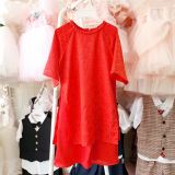  AD10 _ Bộ áo dài đỏ bé gái mặc Tết áo chất gấm phối quần lụa siêu mềm mịn _ Beekids 